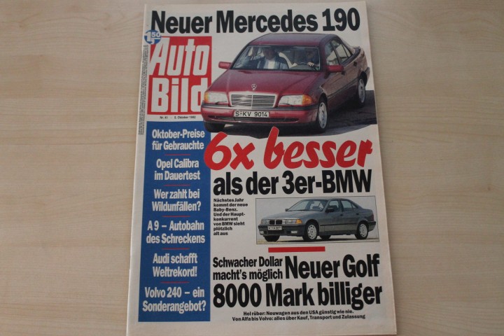 Deckblatt Auto Bild (41/1992)